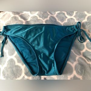 Shiny Dark Blue-ish Green Bikini Bottoms